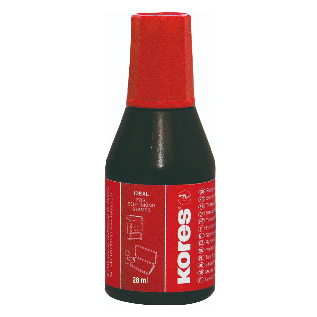 Art & Craft si Artizanat - Tus stampila rosu 28 ml kores