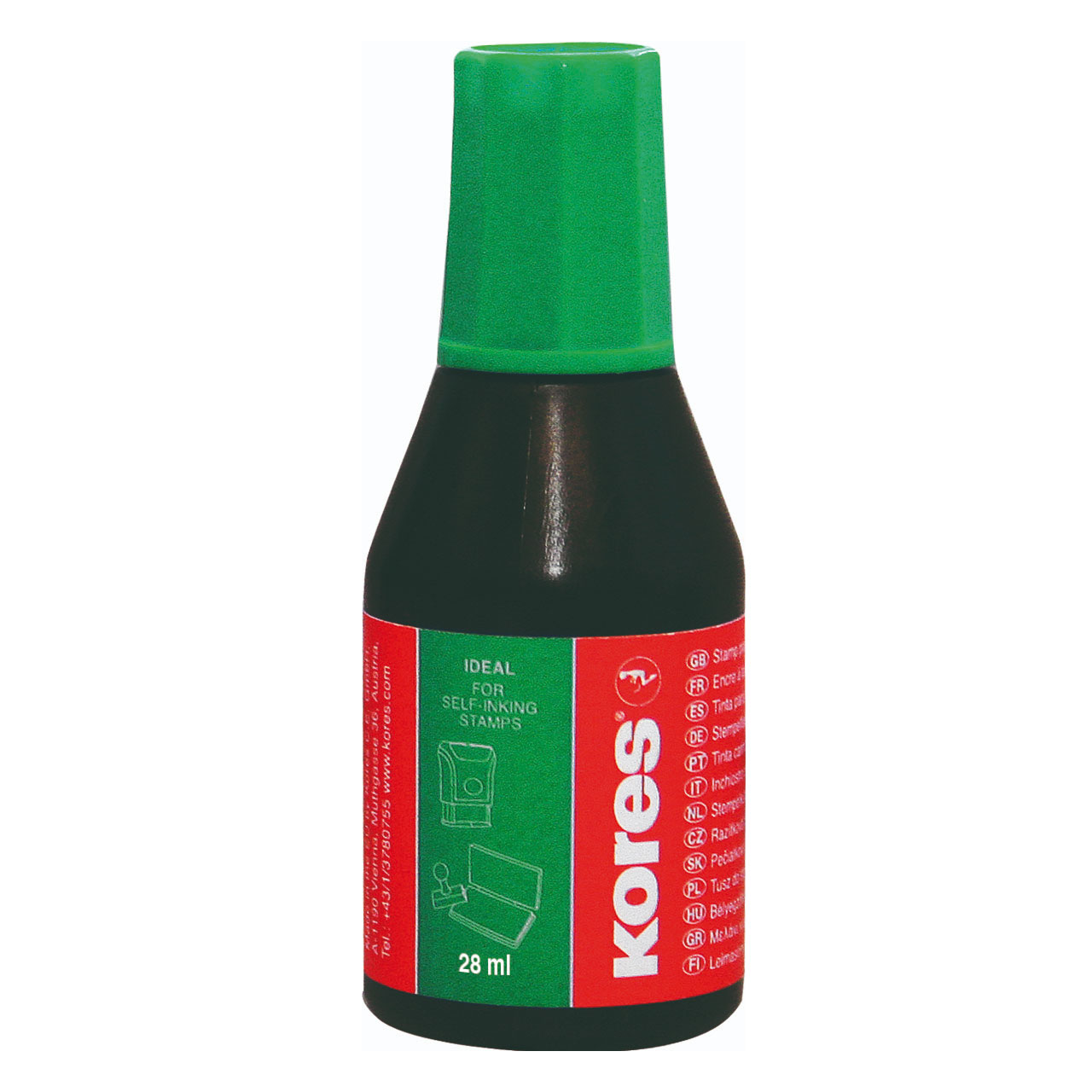 Art & Craft si Artizanat - Tus stampila verde 28 ml kores