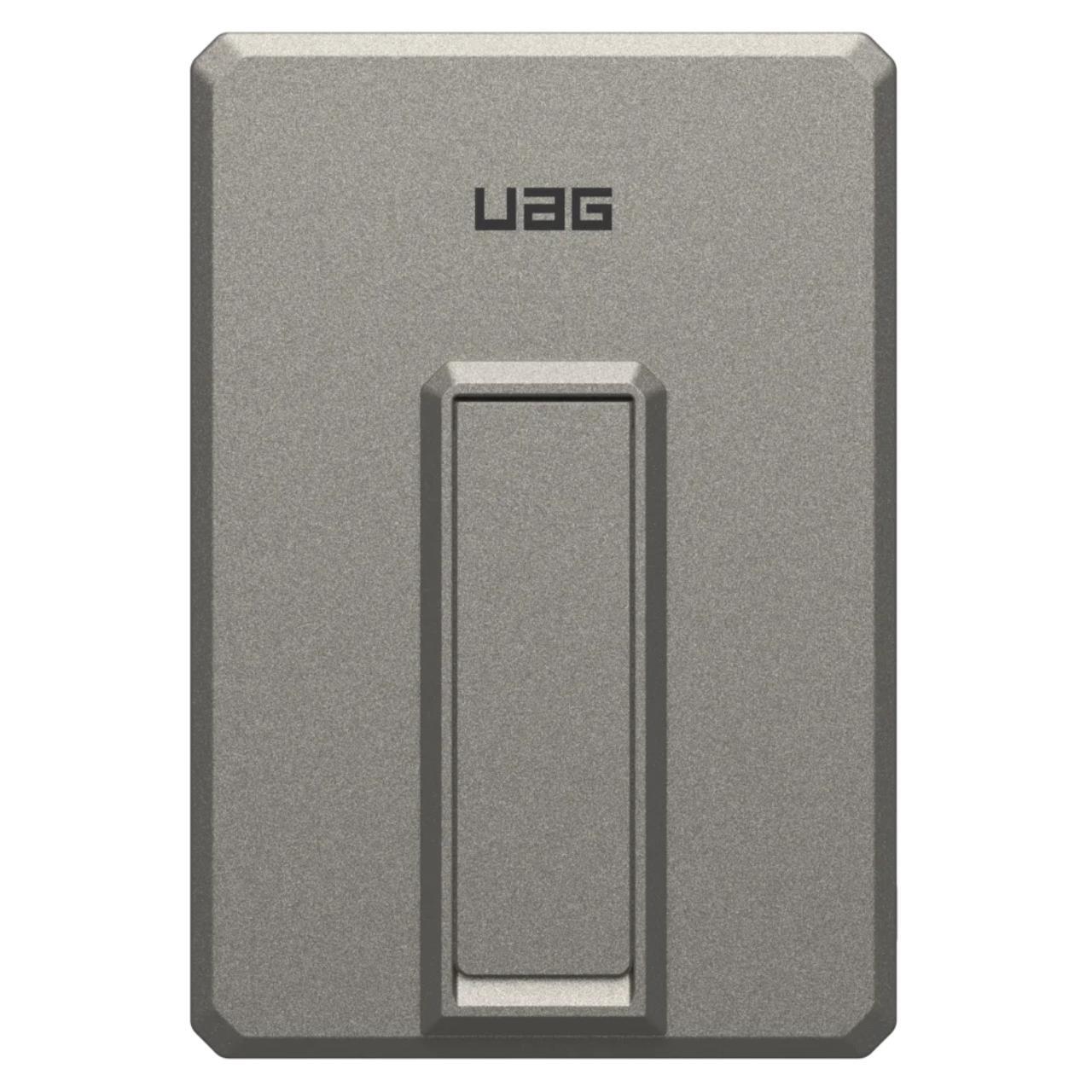 UAG Acumulator extern Slim Magnetic 5.000mAh, 20W, cablu Type-C, Wireless, cu stand,Titanium [7]