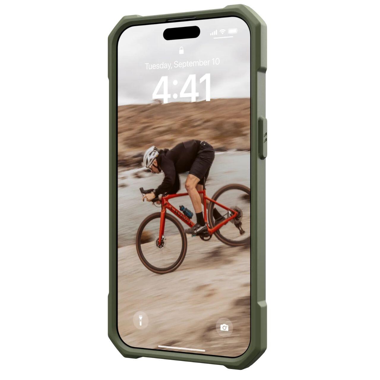 UAG Husa Essential Armor Magsafe iPhone 15 Pro Olive Drab [7]