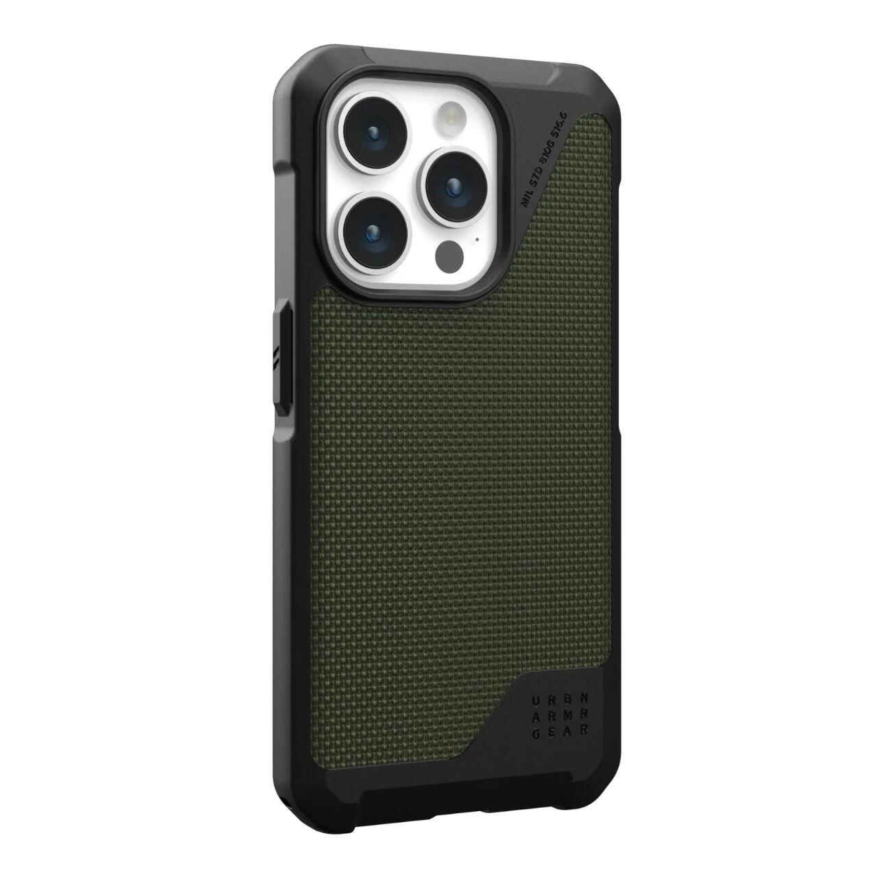 UAG Husa Metropolis LT Magsafe iPhone 15 Pro Kevlar Olive [3]