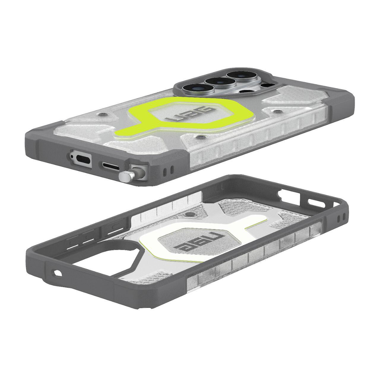 UAG Husa Pathfinder Clear Magnetic Samsung Galaxy S26 Ultra Active Neon Lanyard [1]
