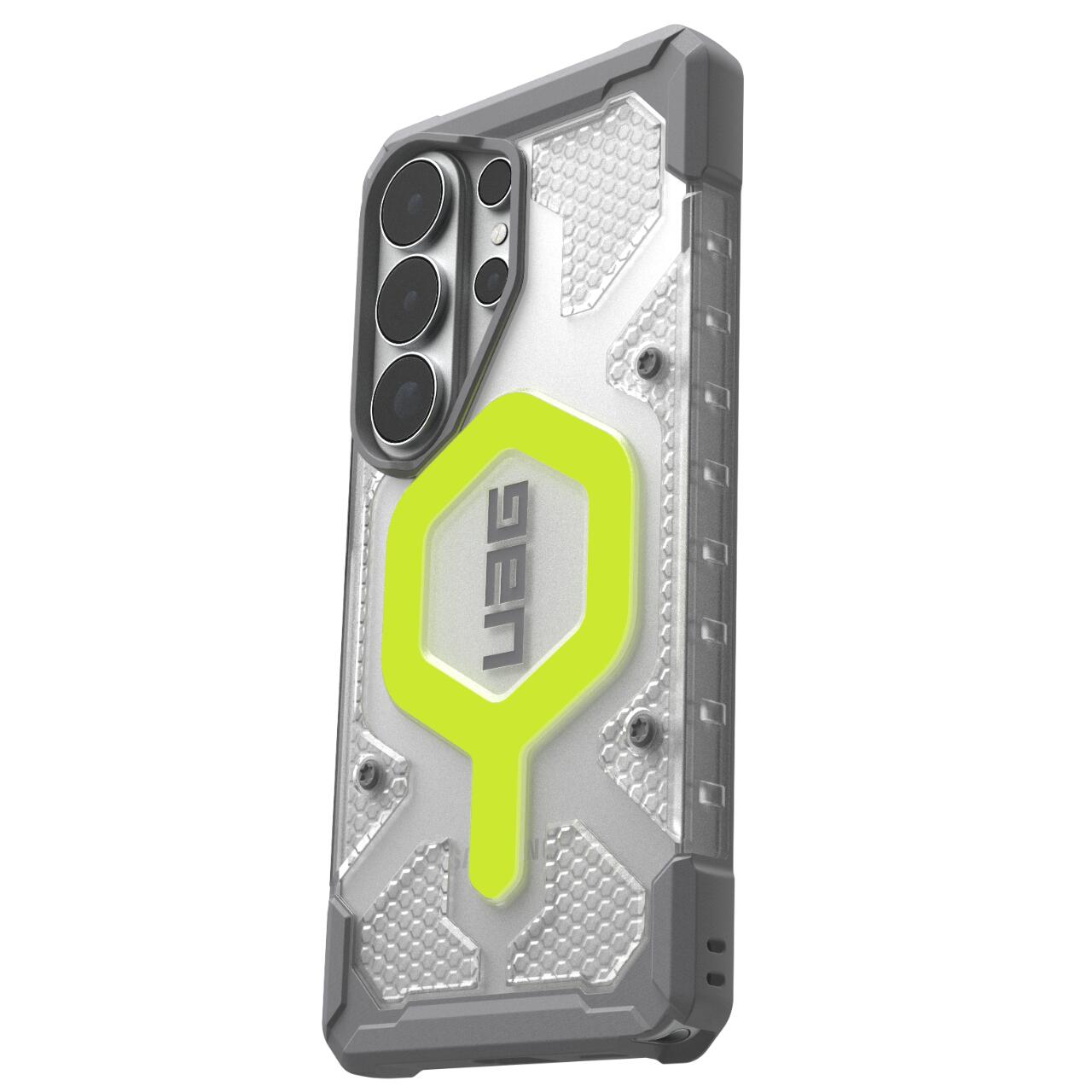 Laptop, Tablete & Telefoane - UAG Husa Pathfinder Clear Magnetic Samsung Galaxy S26 Ultra Active Neon Lanyard