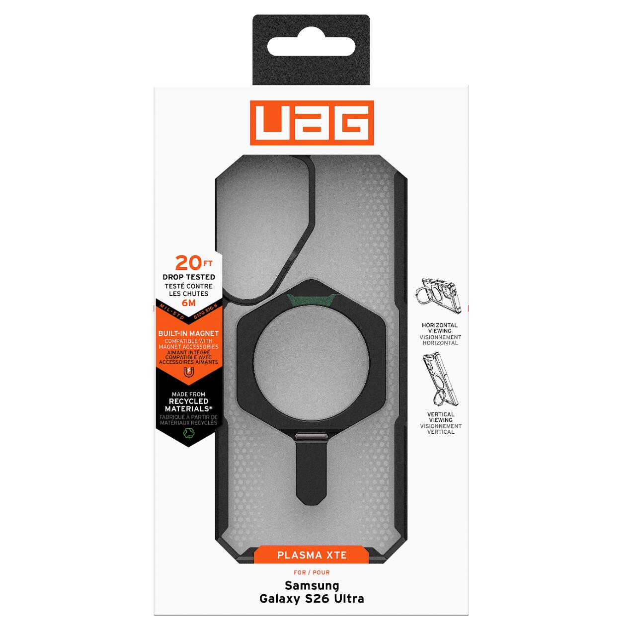 UAG Husa Plasma XTE Magnetic Samsung Galaxy S26 Ultra Black Clear [15]
