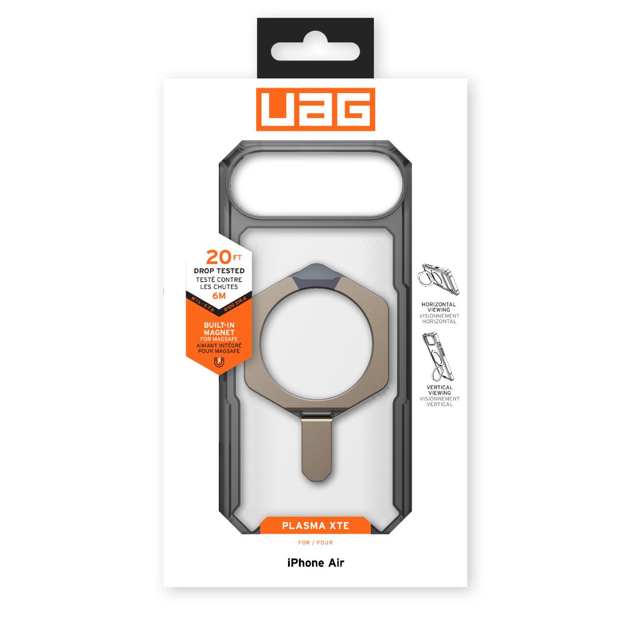 UAG Husa Plasma XTE MagSafe iPhone Air Ash Titanium [9]