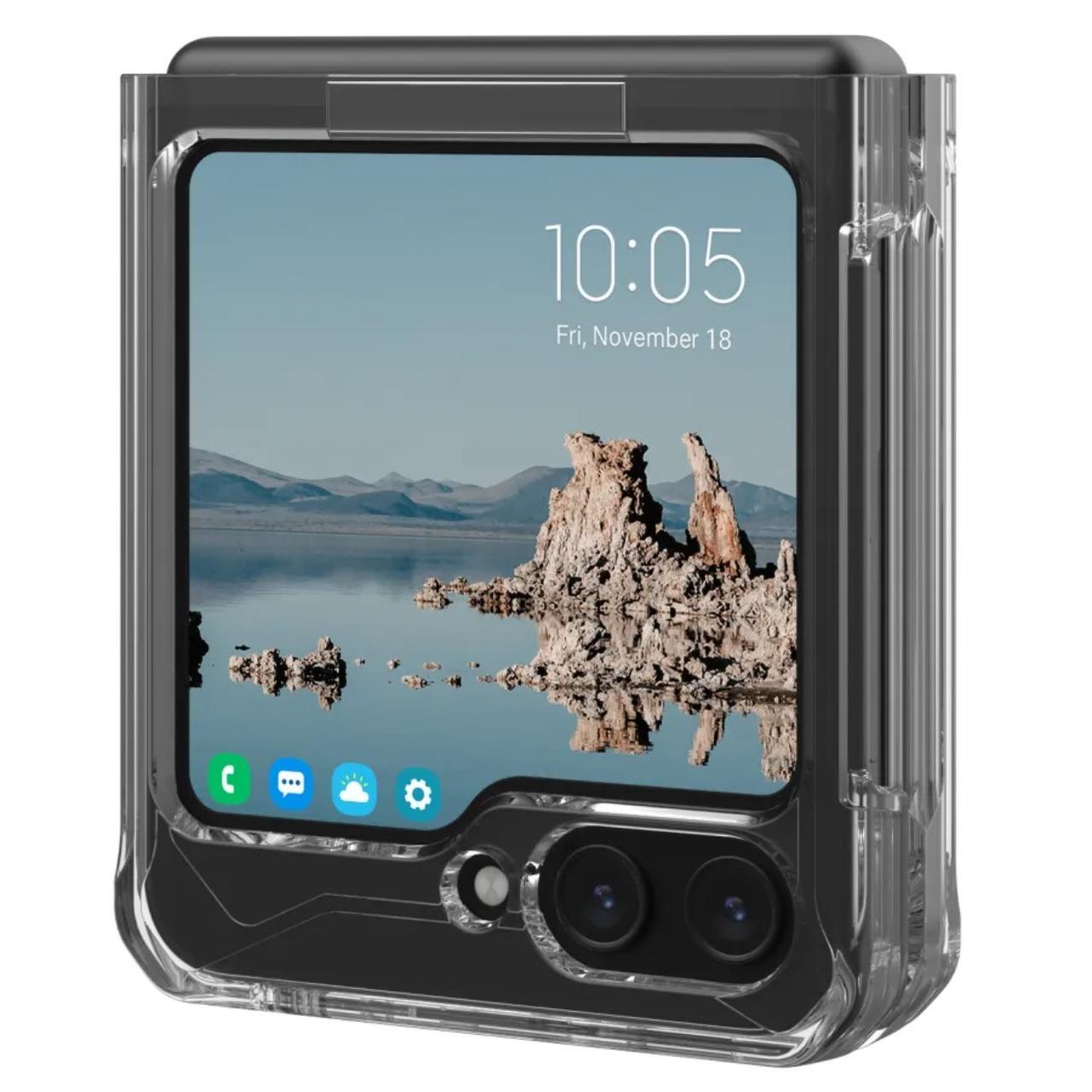 UAG Husa Plyo Pro Samsung Galaxy Z Flip5 Ice Silver [7]