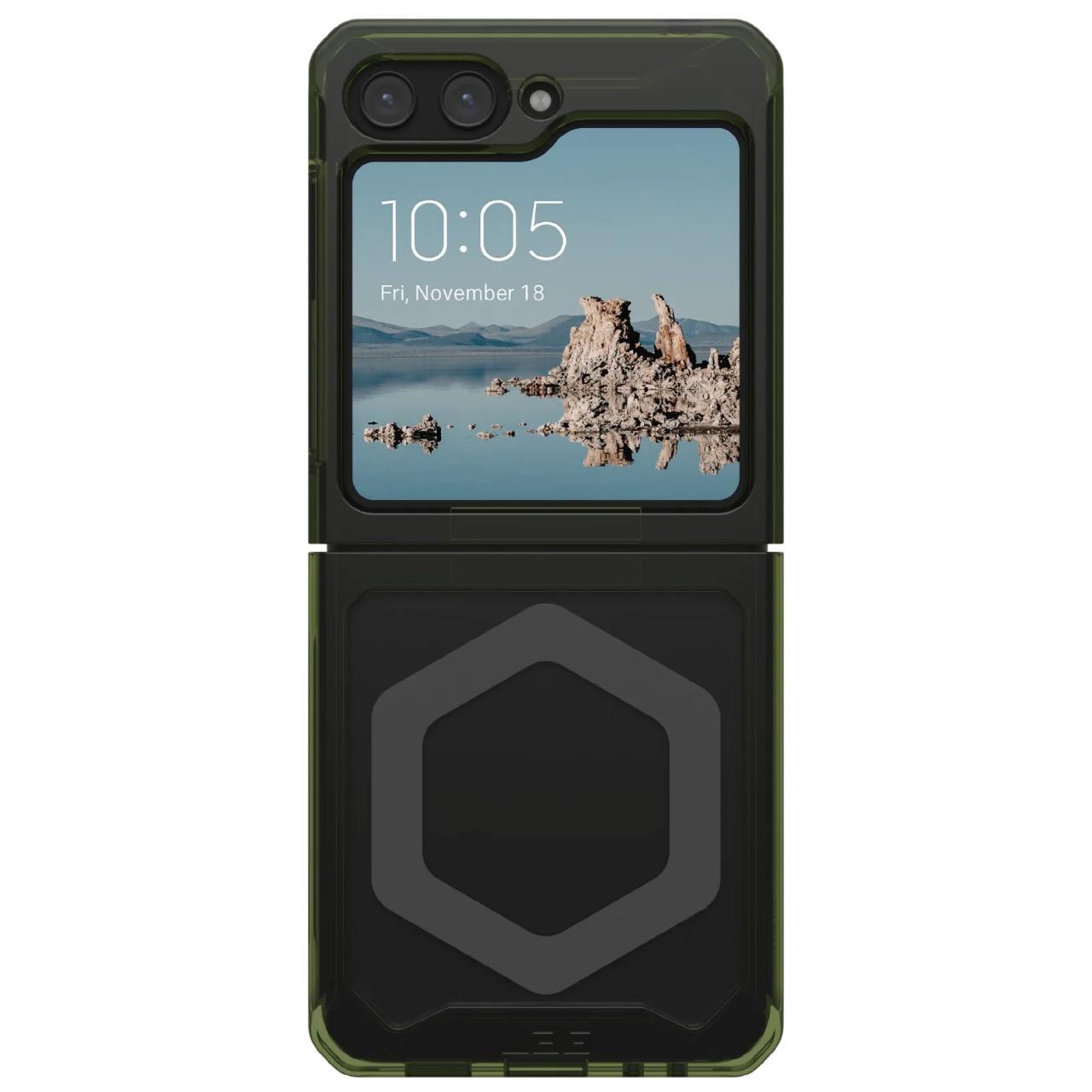 UAG Husa Plyo Pro Samsung Galaxy Z Flip5 Olive / Space Grey [2]