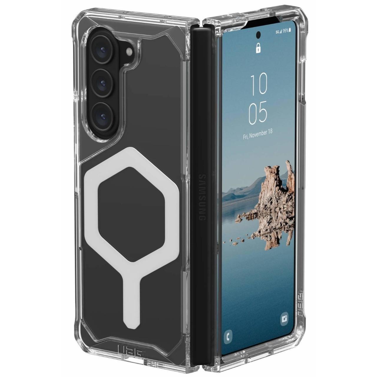 UAG Husa Plyo Pro Samsung Galaxy Z Fold5 Ice Silver [7]