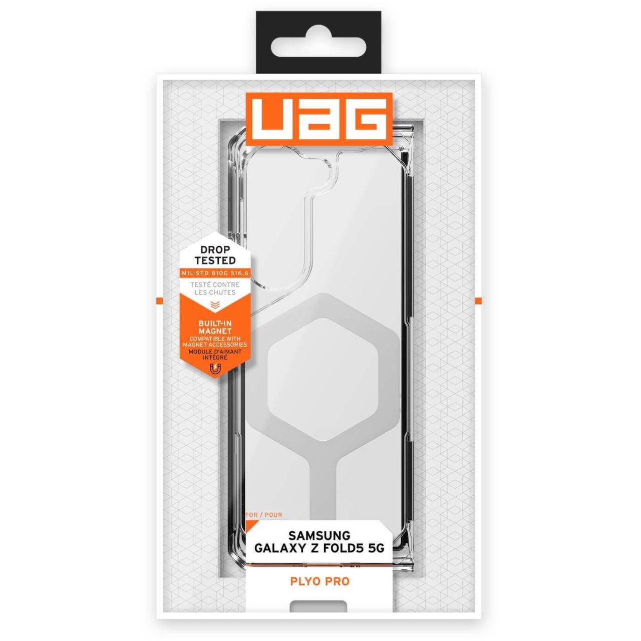 UAG Husa Plyo Pro Samsung Galaxy Z Fold5 Ice Silver [11]