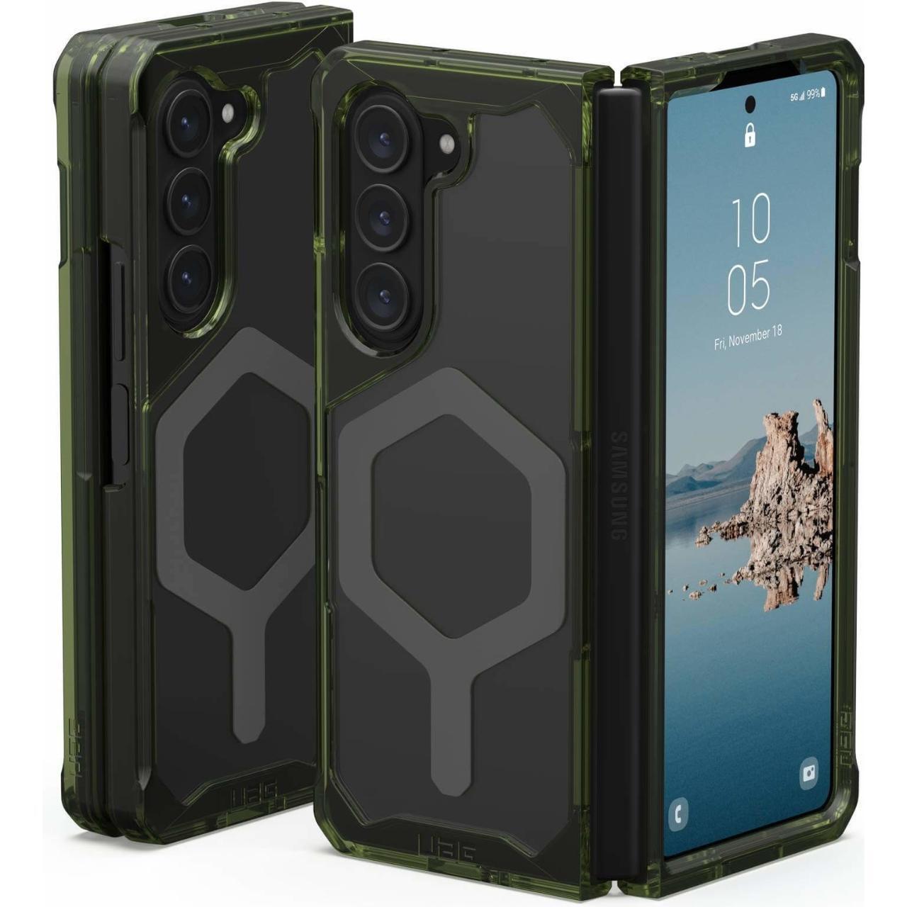 Laptop, Tablete & Telefoane - UAG Husa Plyo Pro Samsung Galaxy Z Fold5 Olive / Space Grey