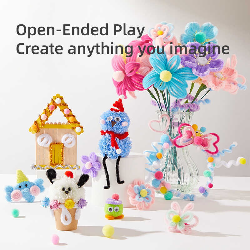 Set de creatie cu 700 de piese art craft, pentru copii [6]