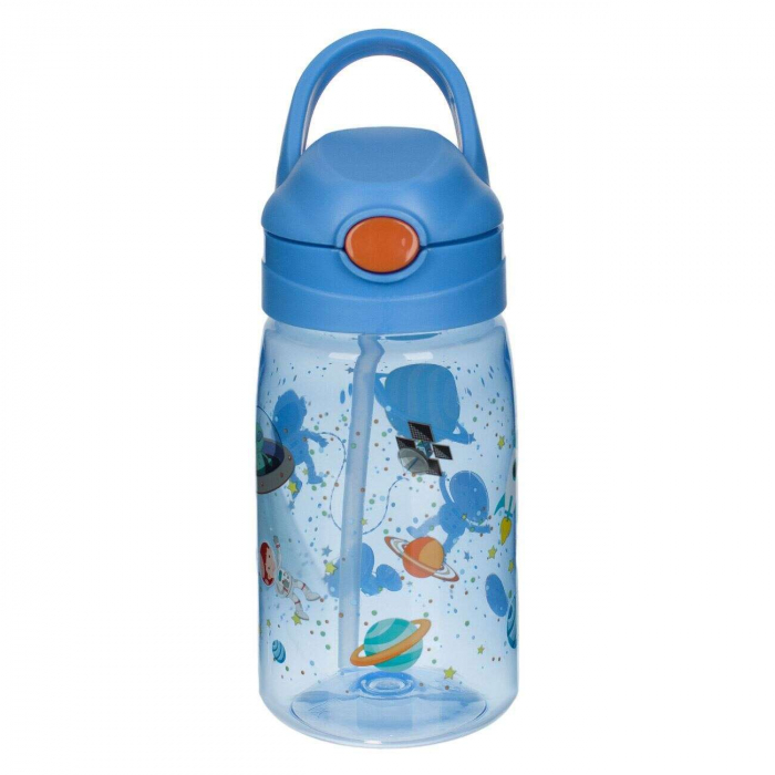 Sticle Apa Copii, Gradinita si Scoala, 430 ml cu Pai si Snur, Cosmos [2]