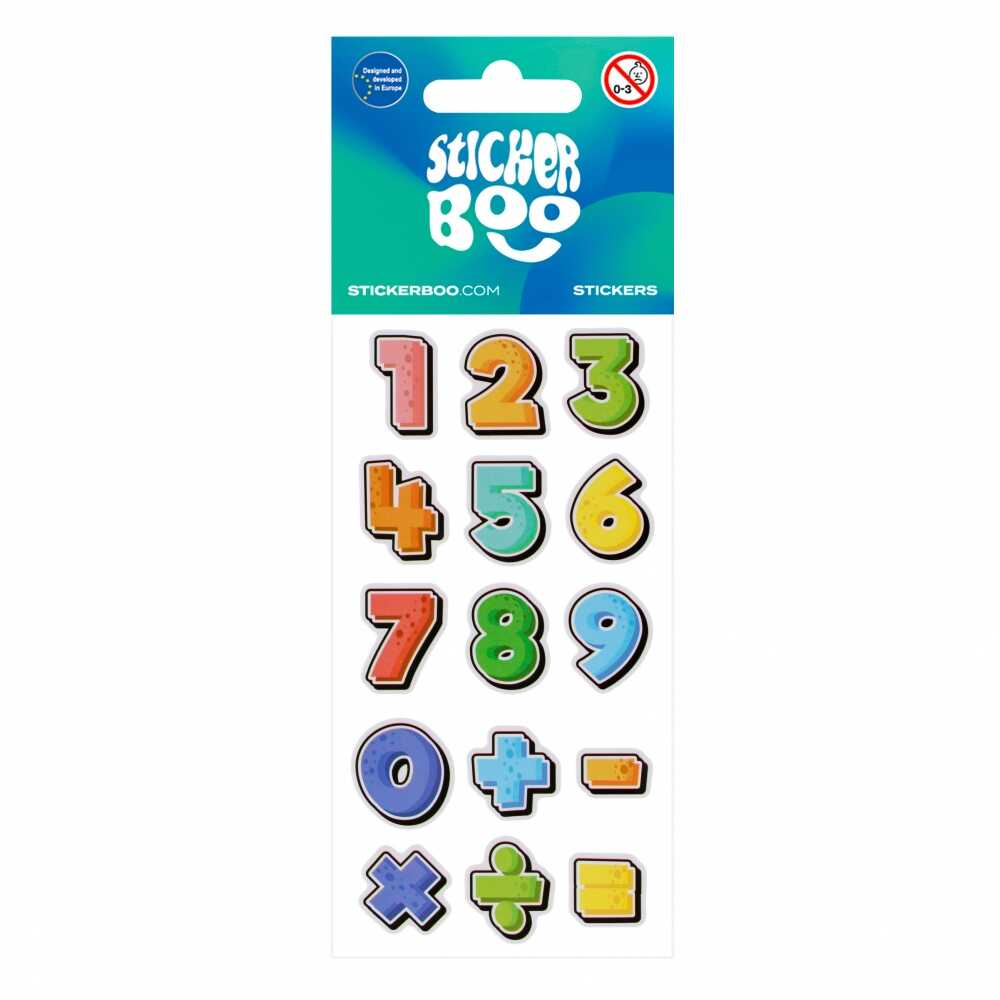 Stickere cifre colorate si semne matematice, abtibilduri pentru activitati copii [1]