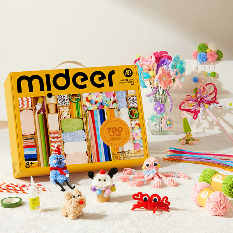 Set de creatie cu 700 de piese art craft, pentru copii [7]