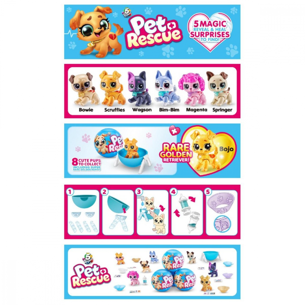 5 Surprise - Pet Rescue, S1 varsta 3-5 ani ,5-7 ani ,7-9 ani, Fete [4]