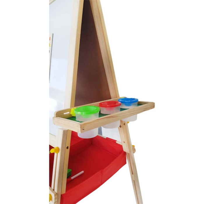 Tabla magnetica pentru copii, din lemn, cu 2 fete - Micostore.ro [4]