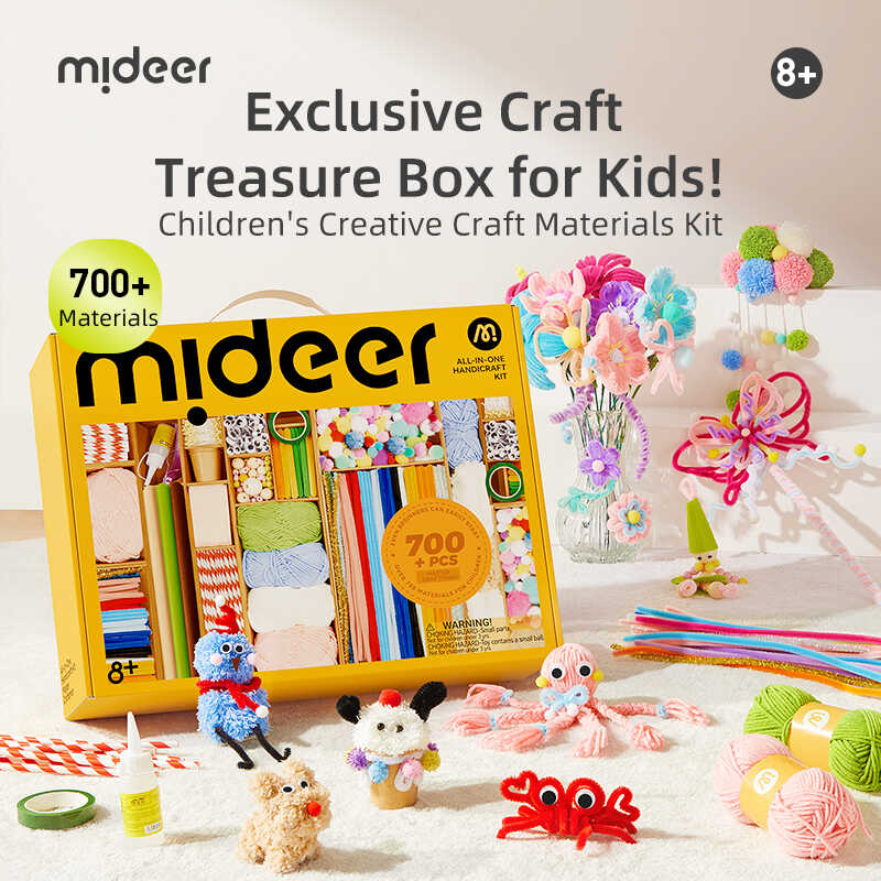 Set de creatie cu 700 de piese art craft, pentru copii [5]