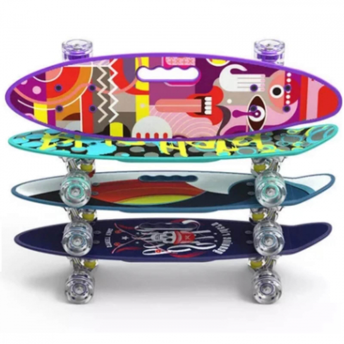 Penny board Cruise Action Portabil ABEC-7, skateboard copii Pirates. [5]