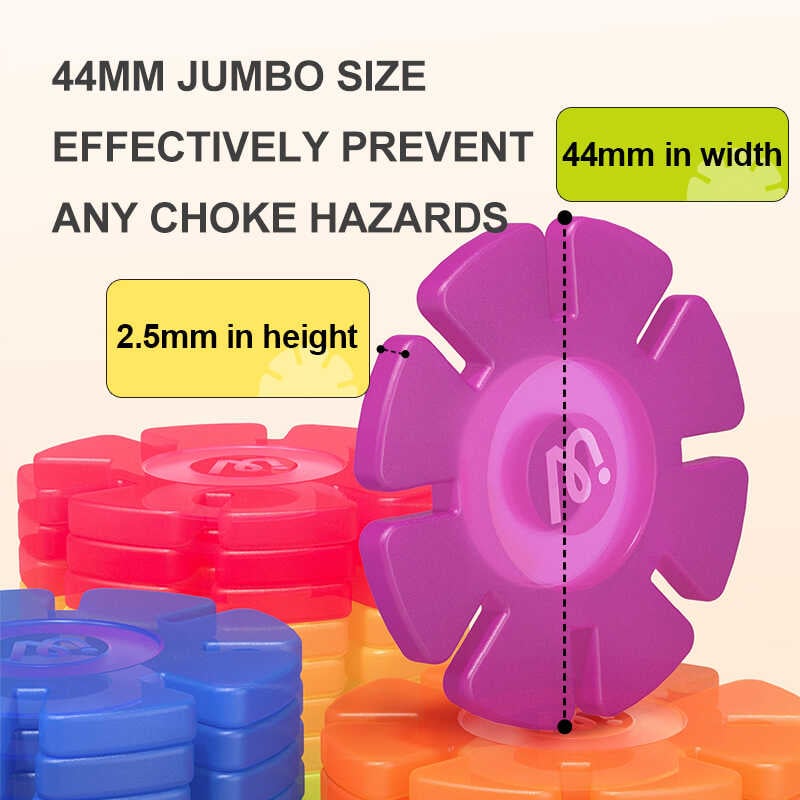 Set de constructie STEM, fulgi de zapada colorati, din plastic, 200 piese [5]