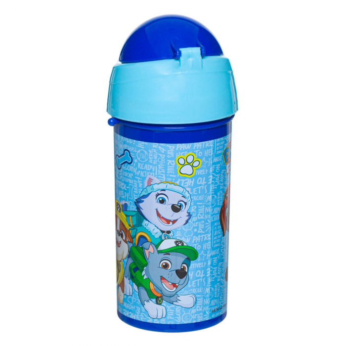 Sticle Apa Copii, Gradinita si Scoala, 500 ml cu Pai, Patrula Catelusilor [5]