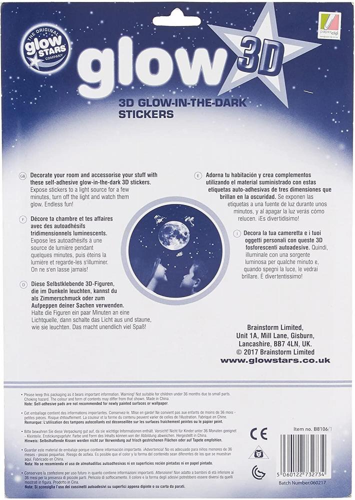 Abtibilduri 3D reflectorizante - Luna [2]