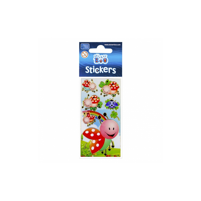 Abtibilduri - buburuze, set 7-8 buc, Sticker Boo, 101531 [3]