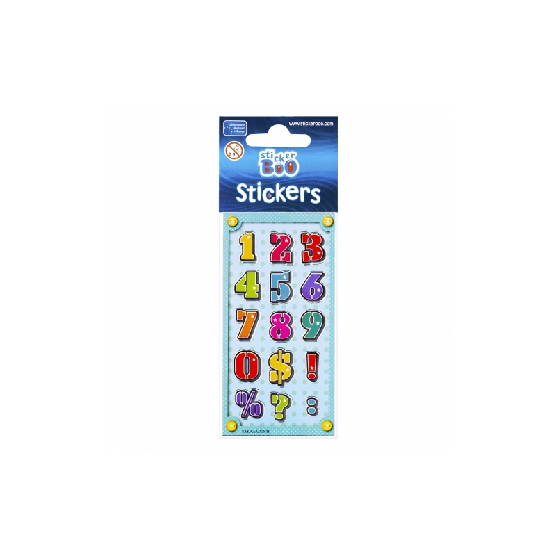 Abtibilduri - cifre, set 15-18 buc, Sticker Boo, 382530 [4]