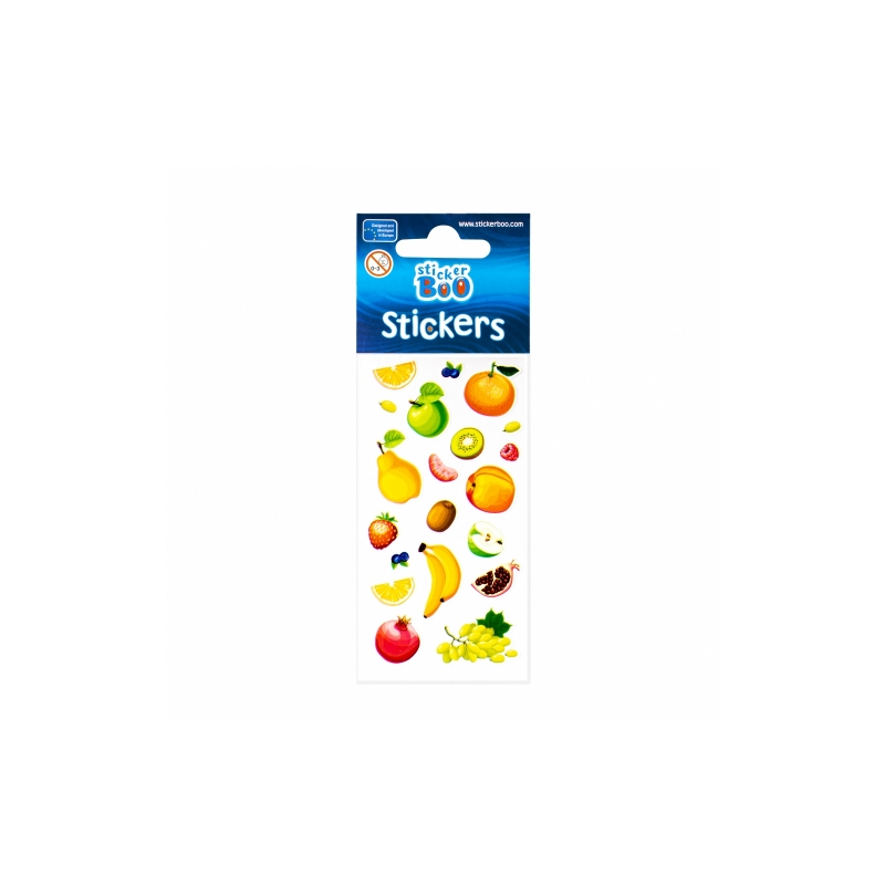 Abtibilduri - fructe, set 14-20 buc, Sticker Boo, 471543 [3]