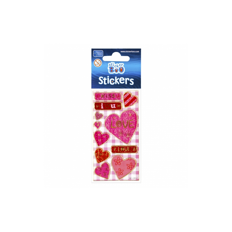 Abtibilduri - inimi love, set 11-13 buc, Sticker Boo, 225030 [4]