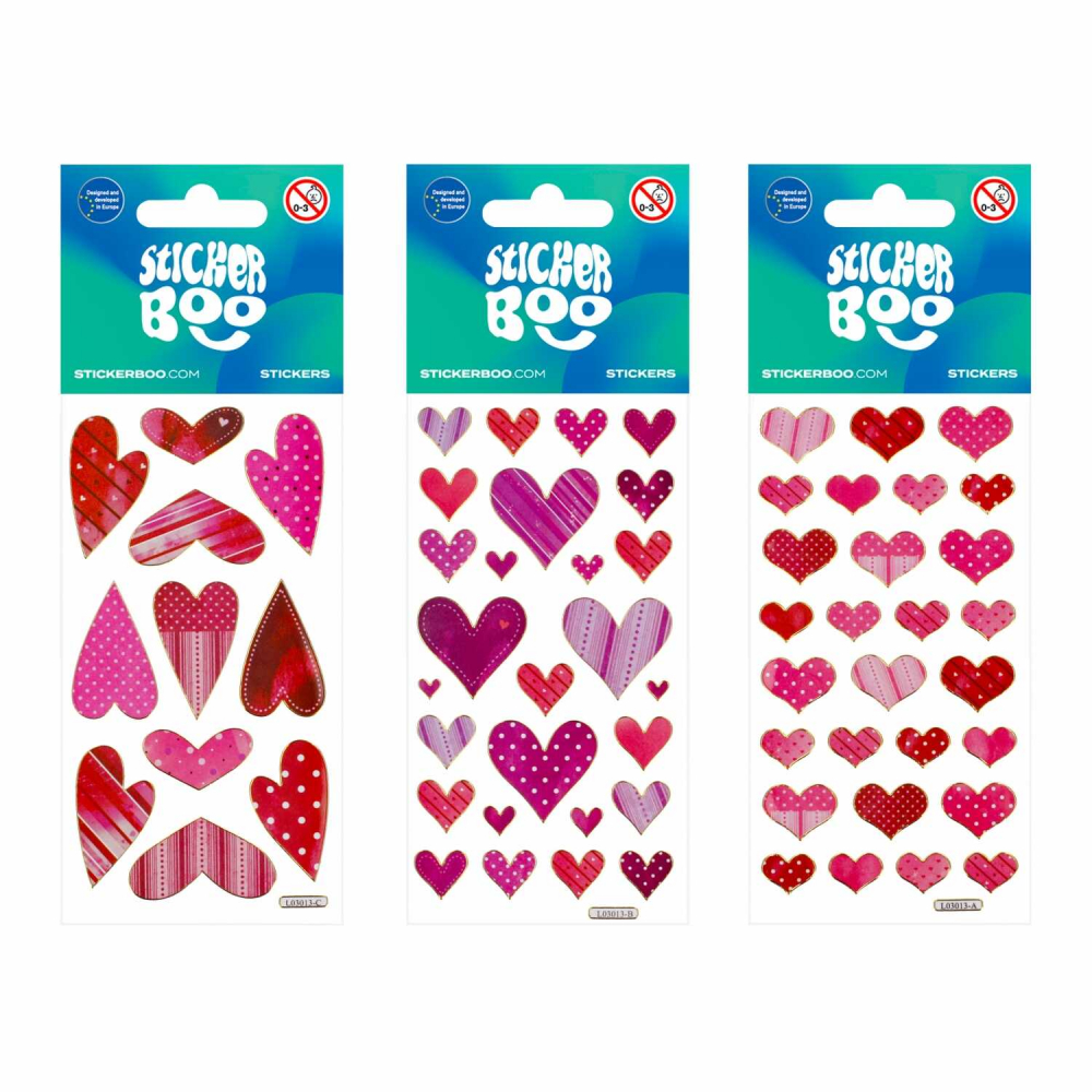 Abtibilduri inimi culoare rosu si roz, set 28 buc, sf Valentin, decoratiuni pentru copii [4]