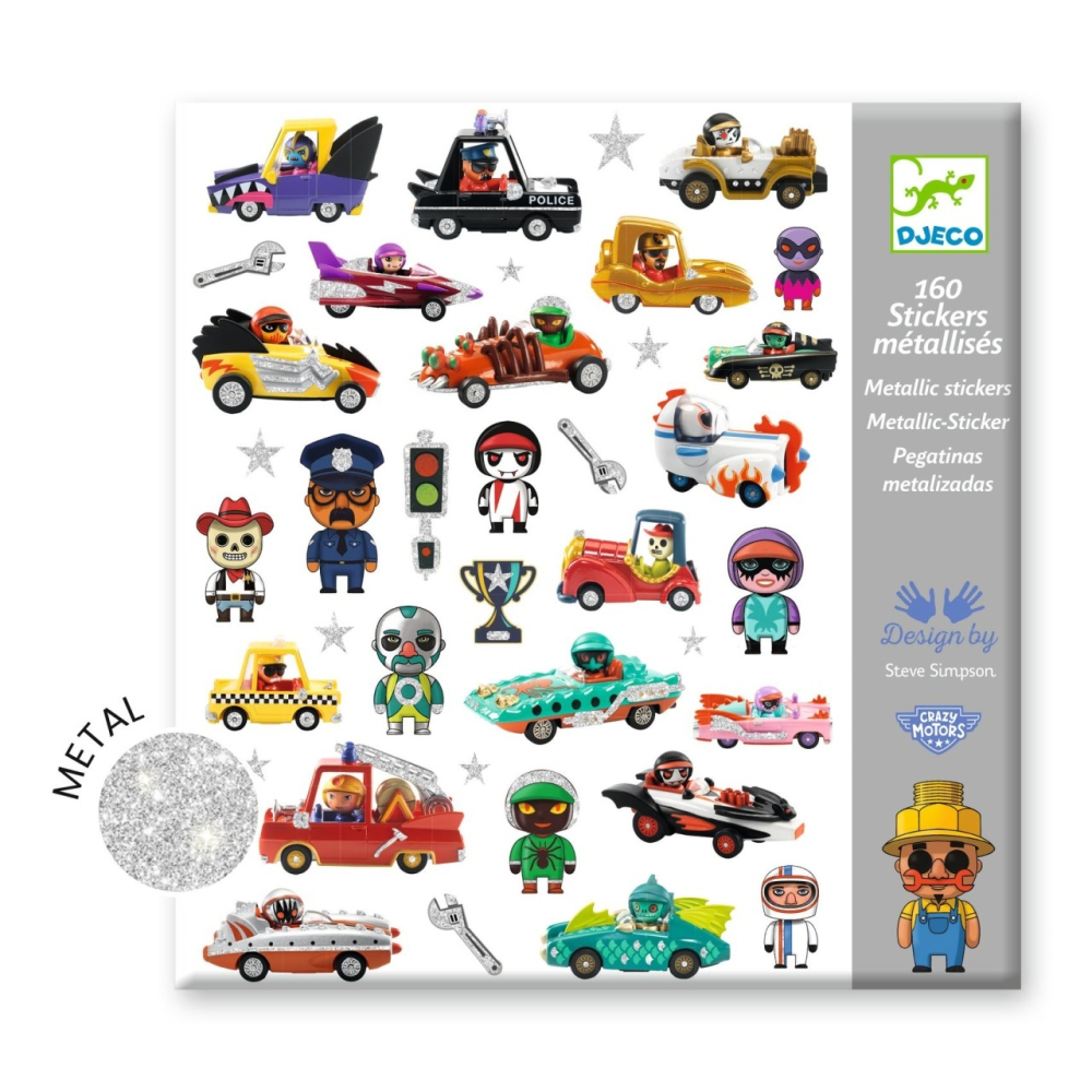 Abtibilduri metalice Vehicule, Djeco Baiat, varsta 3 - 6 ani, 6 - 9 ani [3]