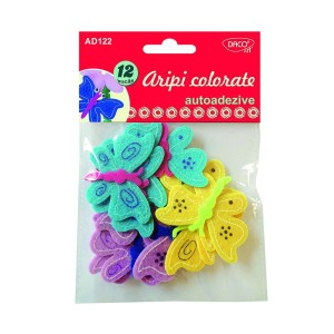 Accesorii craft - ad122 aripi colorate aa pasla daco 6 buc [1]