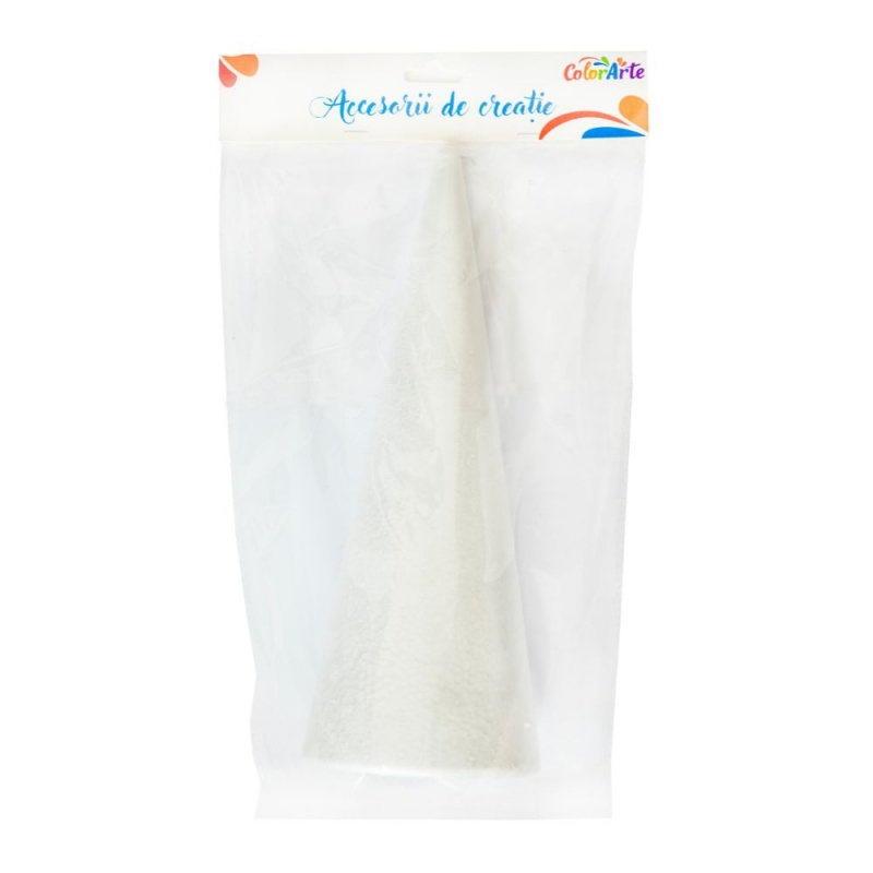 Accesorii craft - con, 35cm, baza 11.5cm, polistiren, Colorarte, MY030 [2]