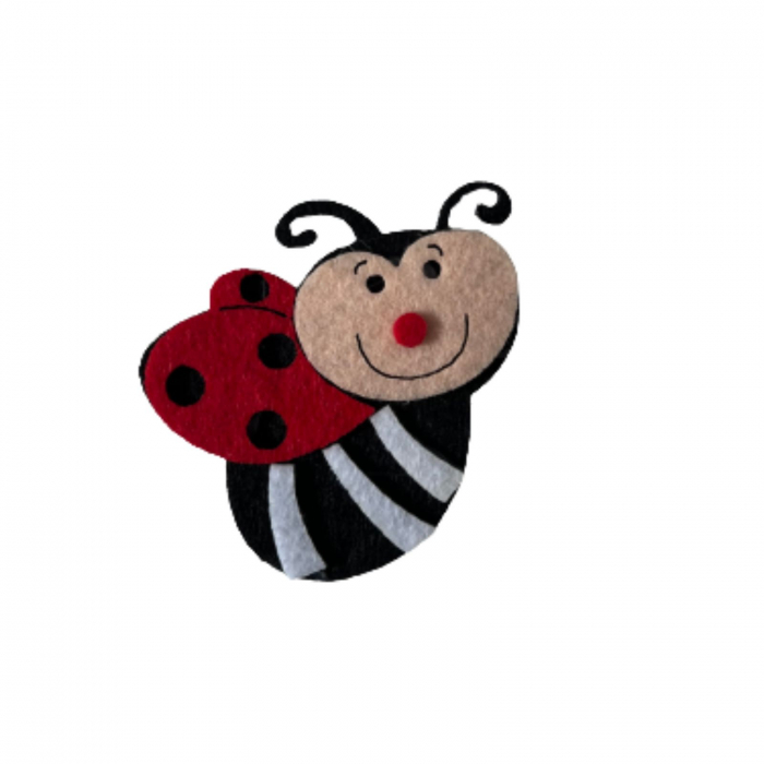Accesorii craft din pasla, fetru tare, Buburuza - Micostore.ro [2]