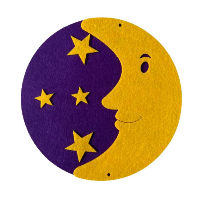 Accesorii craft din pasla, Luna si Stele - Micostore.ro [1]