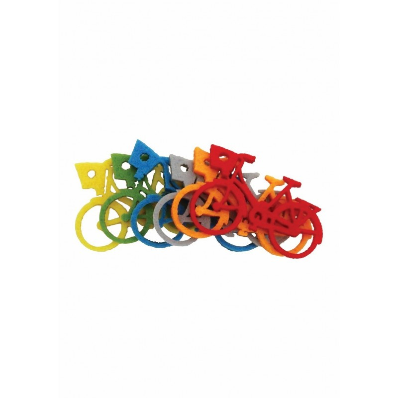 Accesorii creatie - bicicleta fetru, set 5 buc, Colorarte [1]