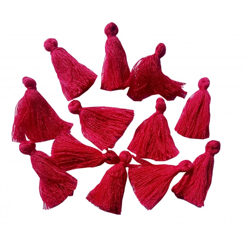 Accesorii creatie - ciucurasi textil, culori uni, set 12 buc, Colorarte [1]