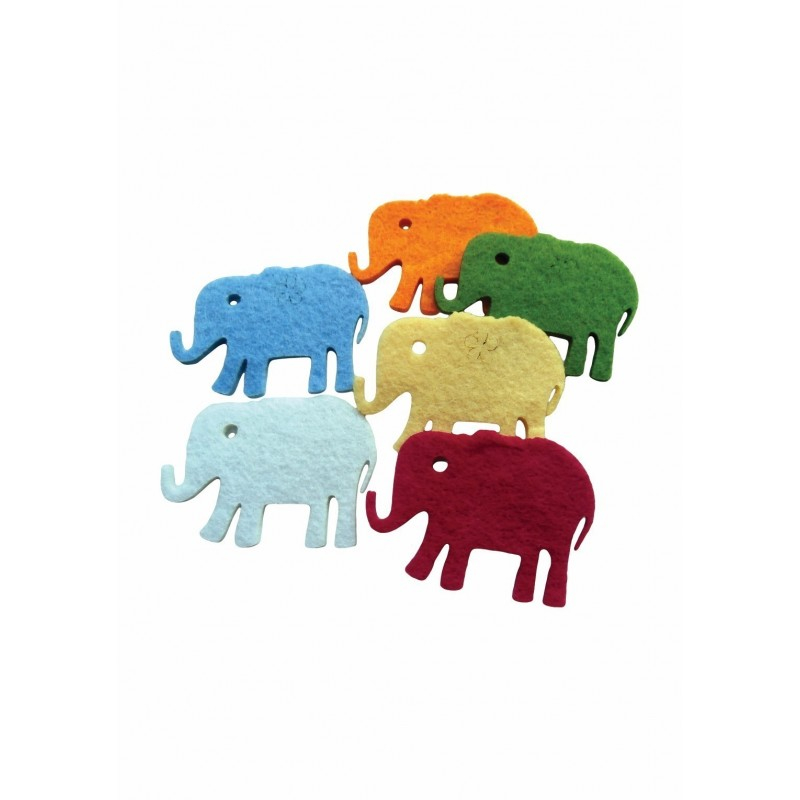 Accesorii creatie - elefant fetru, set 5 buc, Colorarte [1]