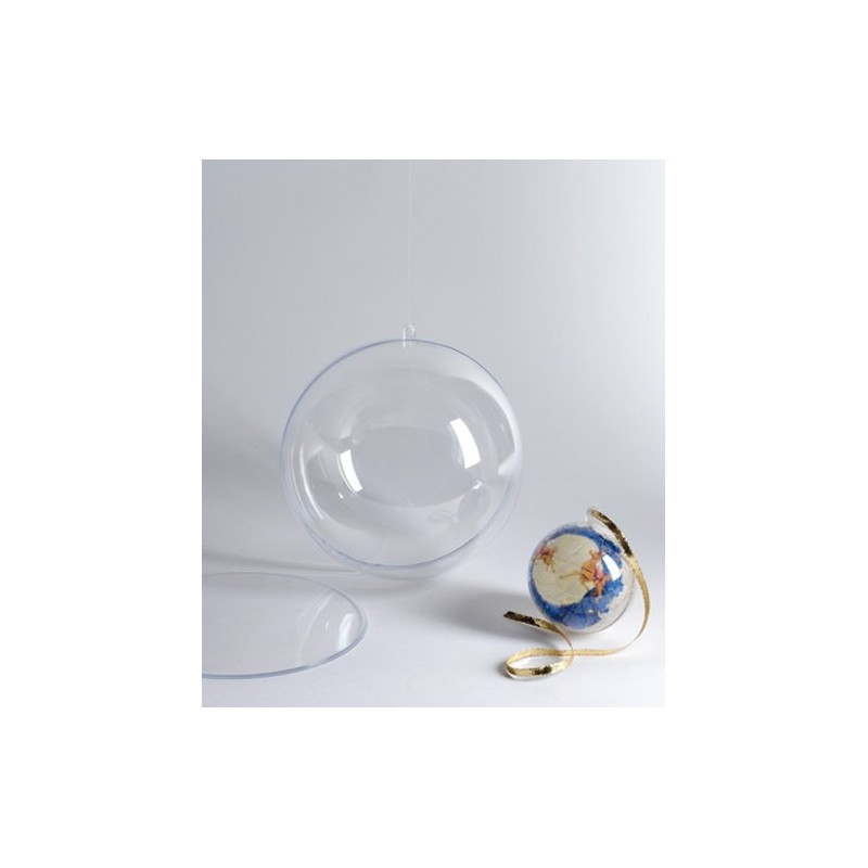 Accesorii creatie - glob cu divizor plastic, transparent, 10cm, Colorarte [1]
