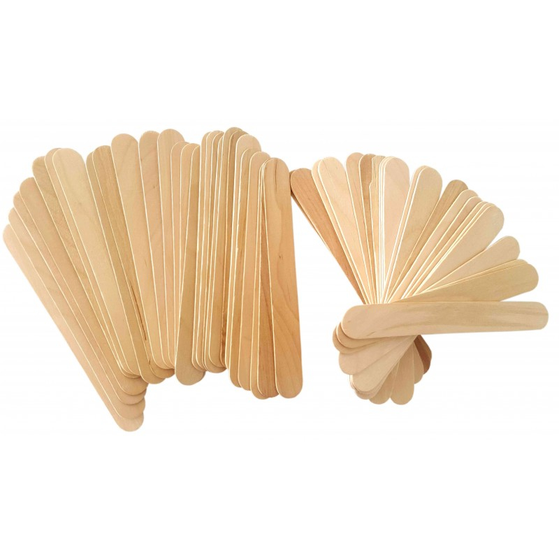 Accesorii creatie - lemn - betisoare late, natur, 2x14.5cm, set 50 buc, Colorarte [1]