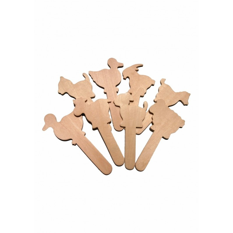 Accesorii creatie - lemn - mixt animal domestic, set 6 buc, Colorarte [1]