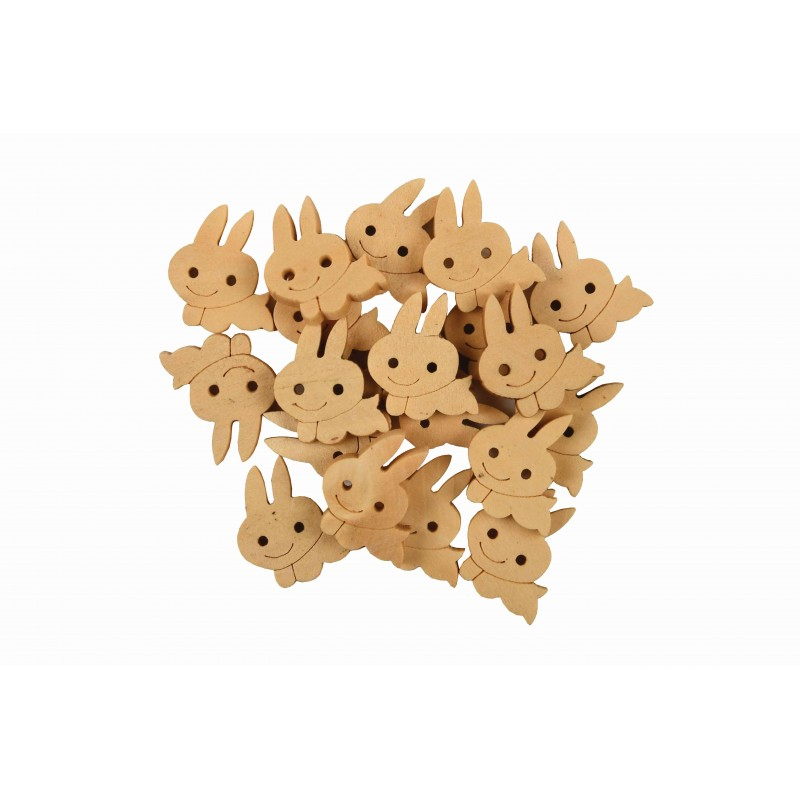 Accesorii creatie - lemn - pisica, natur, set 20 buc, Colorarte [1]