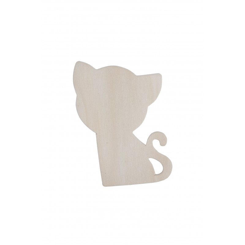 Accesorii creatie - lemn - pisici, set 4 buc, Colorarte [1]