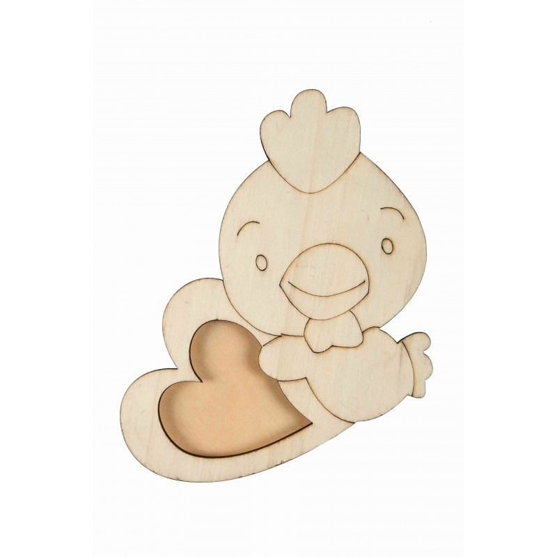 Accesorii creatie - lemn - rama foto ratusca, Colorarte, W001044 [1]