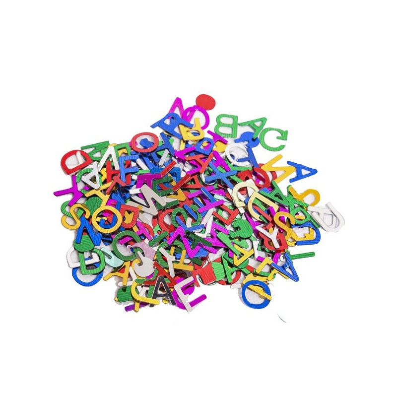 Accesorii creatie - litere metal, cu sclipici, set 10-14g, Colorarte [1]