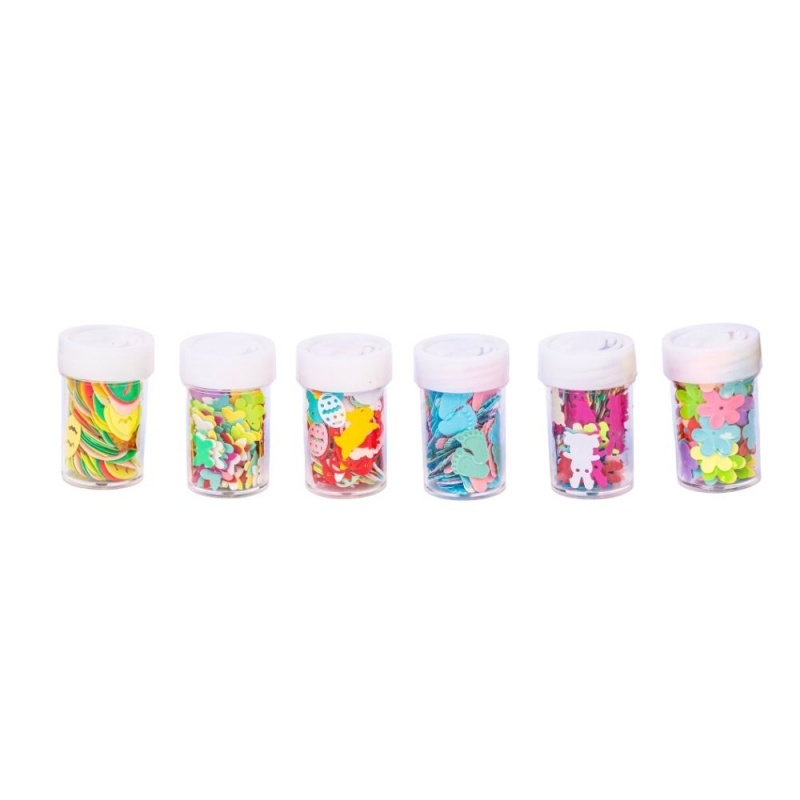 Accesorii creatie - paiete diverse, set 12 recipiente x 6g, Colorarte MTLP-2H6GP [2]