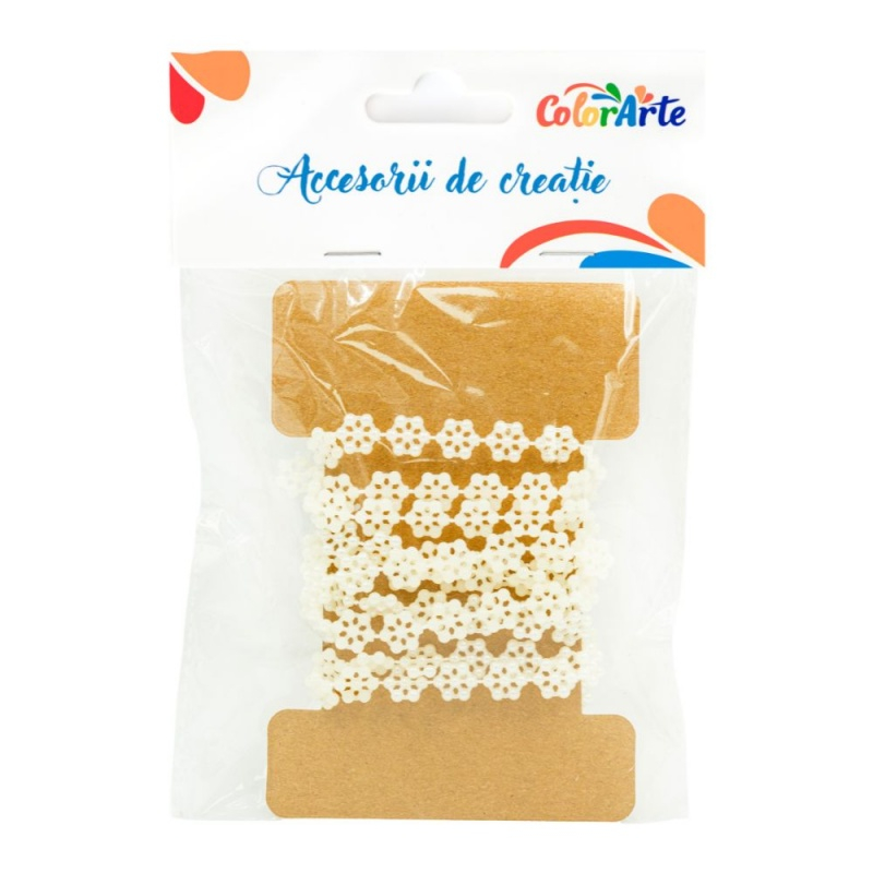 Accesorii creatie - perle, model fulg de nea, 1.5m, Colorarte MY039 [1]