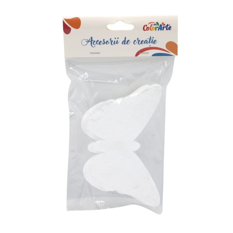 Accesorii creatie - polistiren - fluture, 16cm, set 2 buc, Colorarte [4]