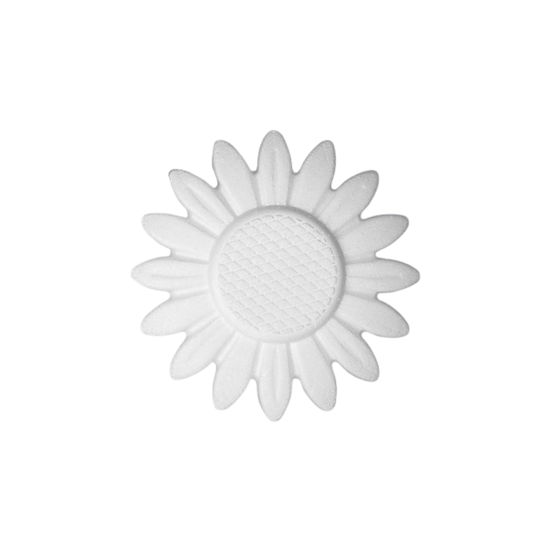 Accesorii creatie - polistiren HD - floarea soarelui, alb, 15x15x1.6cm, Colorarte [1]