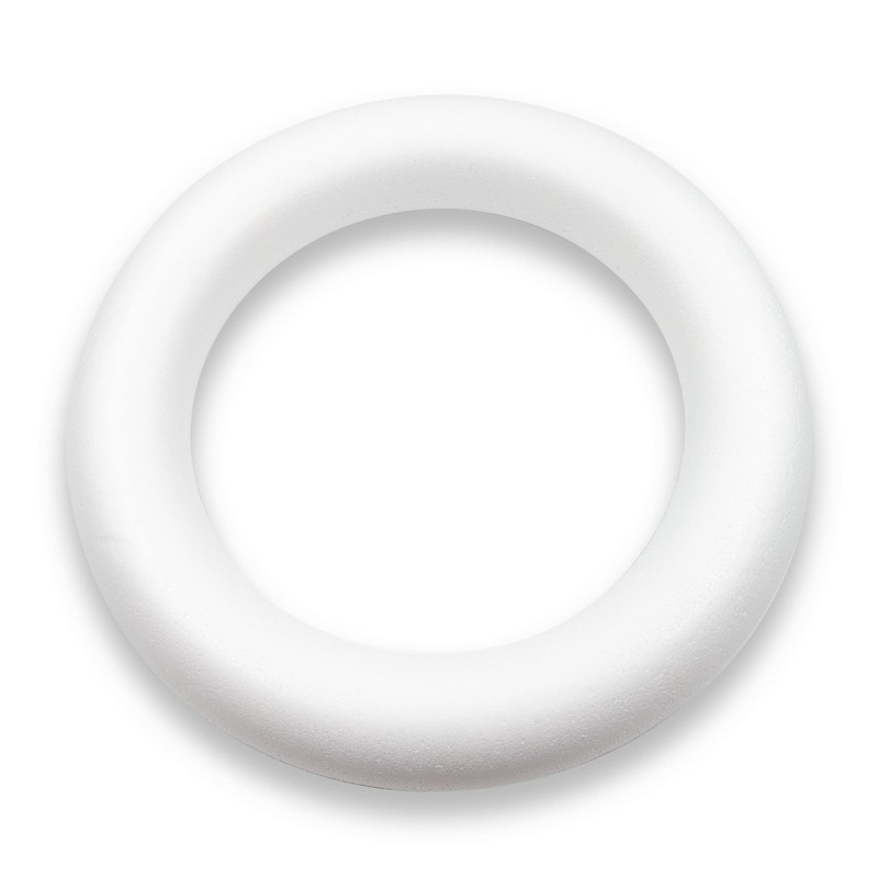 Accesorii creatie - polistiren HD - inel, alb, 30x5cm, Colorarte [1]